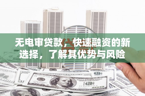 玉门无电审贷款，快速融资的新选择，了解其优势与风险