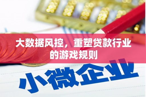 玉门大数据风控，重塑贷款行业的游戏规则