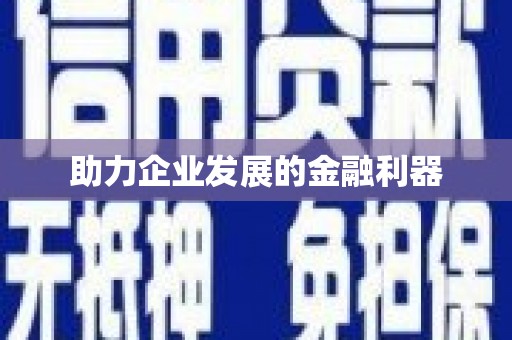 玉门助力企业发展的金融利器