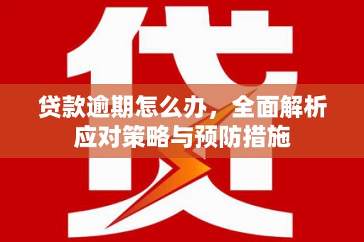 玉门贷款逾期怎么办，全面解析应对策略与预防措施