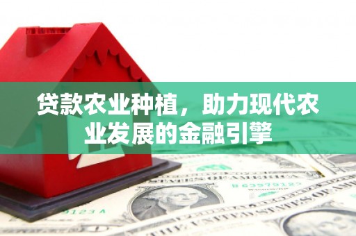 玉门贷款农业种植，助力现代农业发展的金融引擎